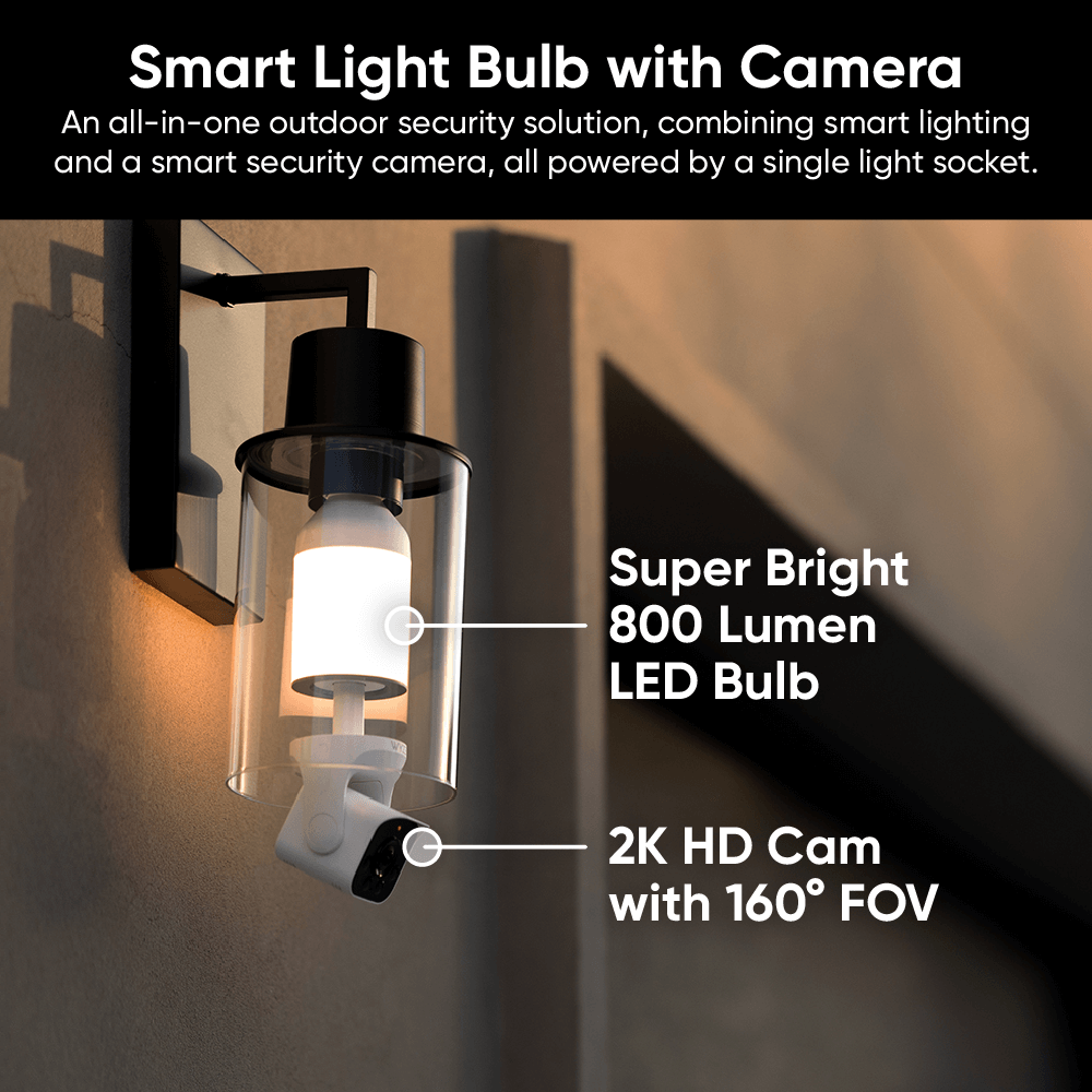 Wyze Bulb Cam | 2K HD, 800 Lumen LED | Bulb Security Cam - Image 3