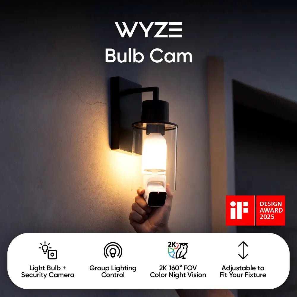 Wyze Bulb Cam | 2K HD, 800 Lumen LED | Bulb Security Cam - Image 2