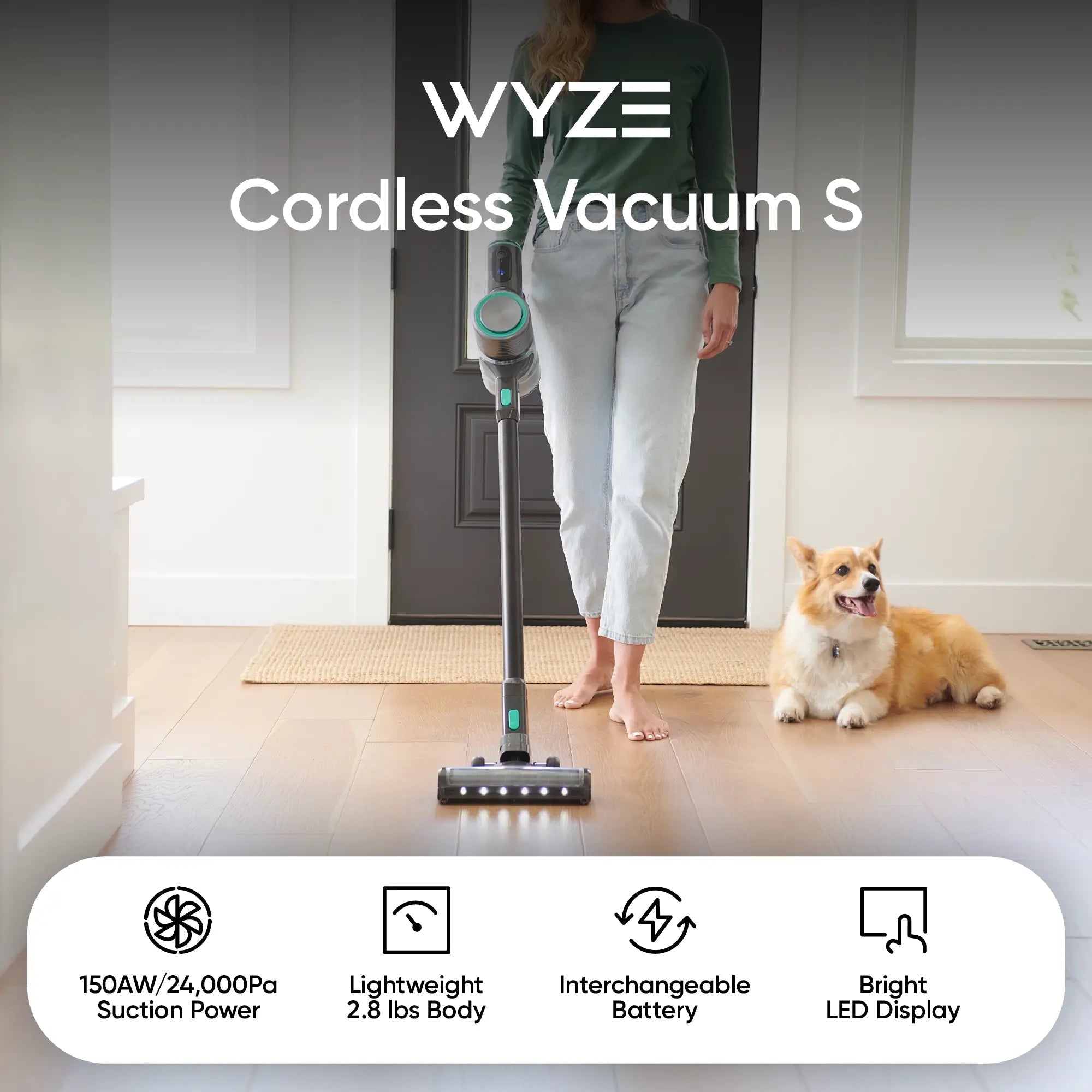 Wyze Cordless Vacuum S | Portable, Lightweight Stick Vac - Image 2