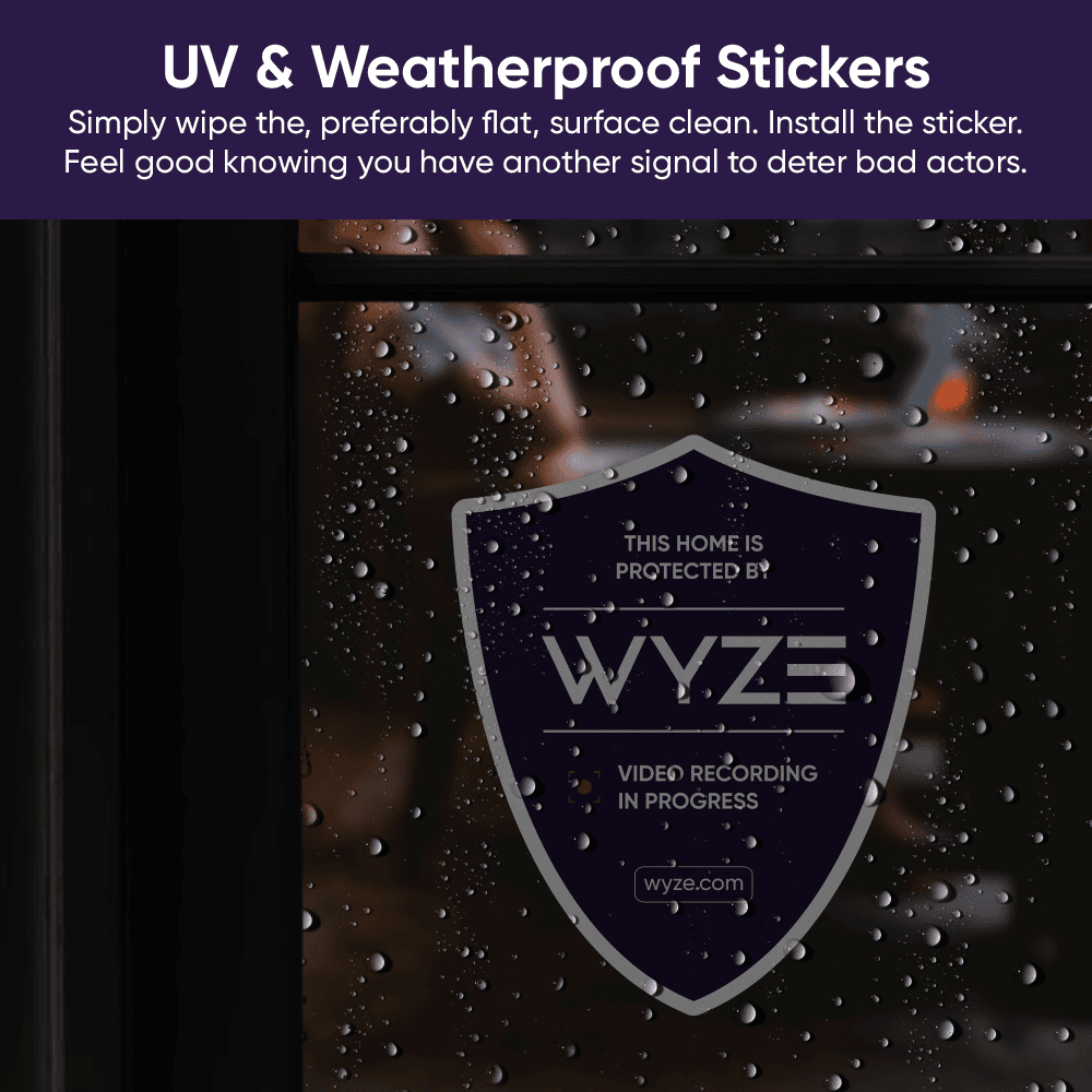 Wyze Security Reflective Sticker - Image 3